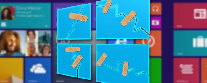 bandages on windows Bandages placed on a windows icon.