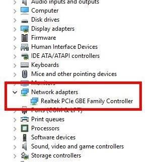 Check LAN or Wifi driver
