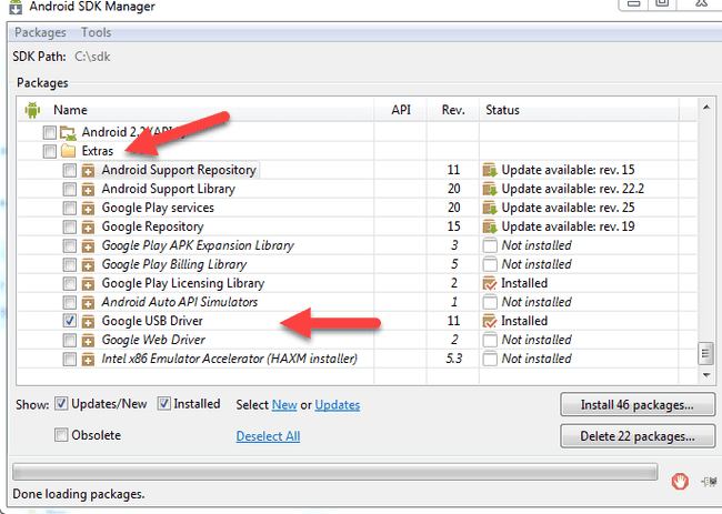 Update driver using Device manager