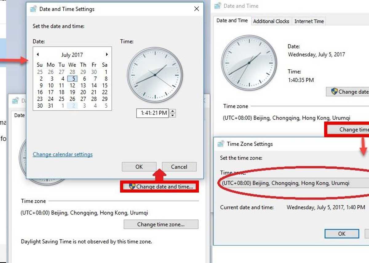 Configure Date and Time