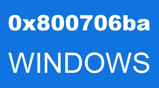0x800706ba WINDOWS