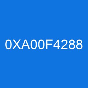 0xa00f4288 is an error code that indicates that all cameras are reserved