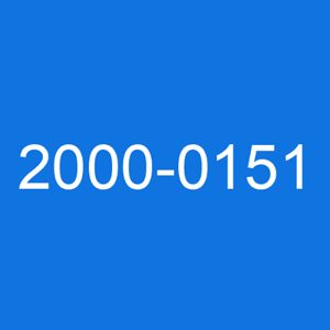 2000 0151 is an error code that typically indicates a failed hard drive