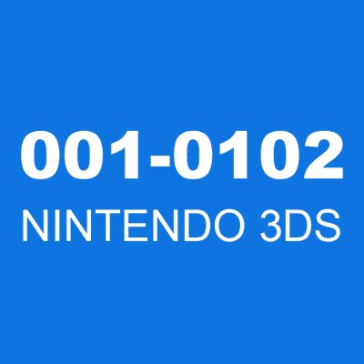 001-0102 NINTENDO 3DS