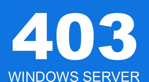 403 WINDOWS SERVER