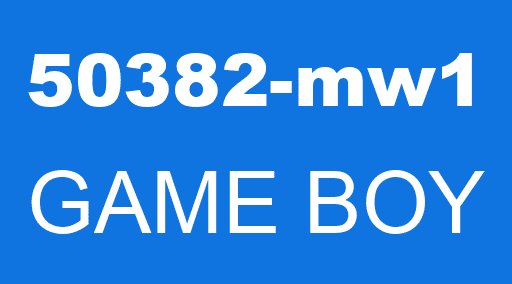 50382-mw1 GAME BOY