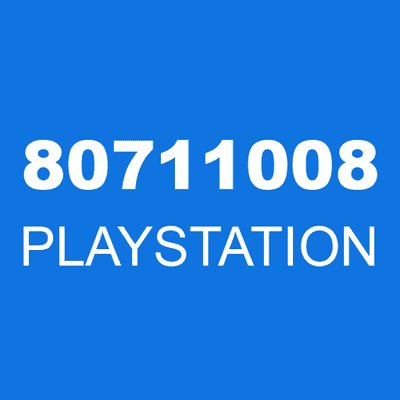 80711008 PLAYSTATION