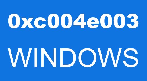 0xc004e003 WINDOWS