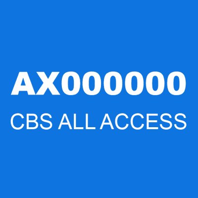 AX000000 CBS ALL ACCESS