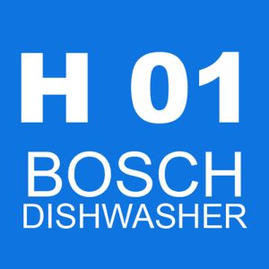 The Bosch dishwasher h 01 error code indicates that there is a problem with the water heating system