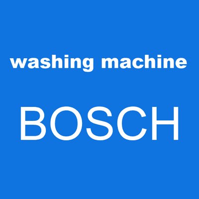 washing machine BOSCH