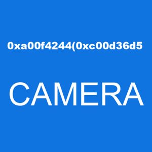The error code 0xa00f4244(0xc00d36d5) is a problem with the camera drivers or with the camera software