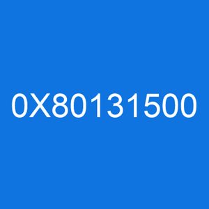 The code 0x80131500 is a Windows error code that happens when there is a problem with a program or service running on your computer
