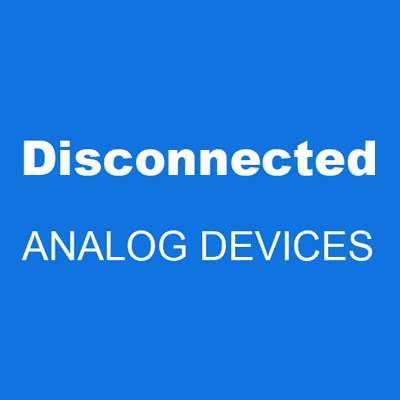 Disconnected ANALOG DEVICES