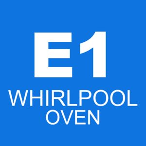 The e1 f5 code on a Whirlpool oven indicates that the oven's temperature sensor is faulty