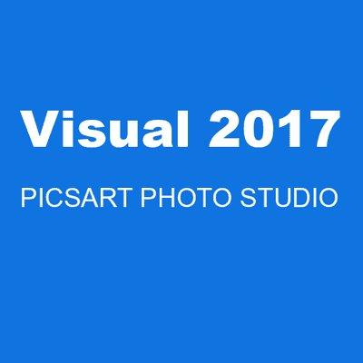 Visual 2017 PICSART PHOTO STUDIO