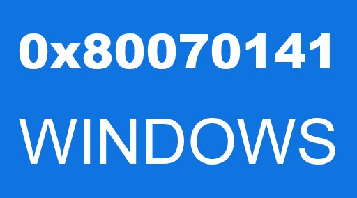 0x80070141 WINDOWS
