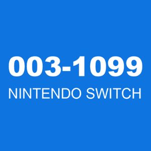 The error code 003-1099 is a code that indicates that there is an error with the game data on the Nintendo Switch