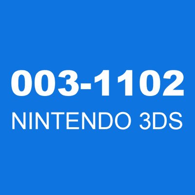 003-1102 NINTENDO 3DS