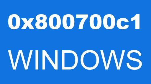 0x800700c1 WINDOWS