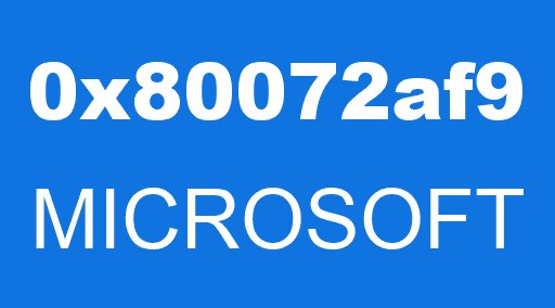 0x80072af9 MICROSOFT