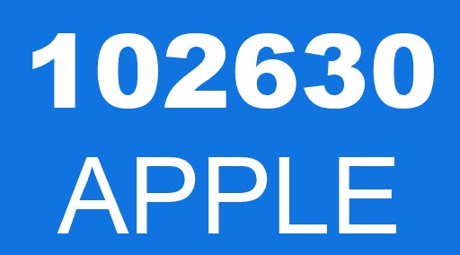 102630 APPLE