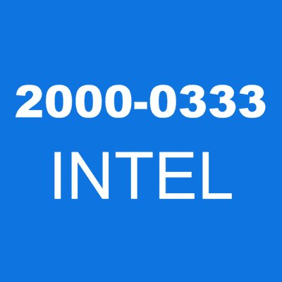 2000-0333 INTEL