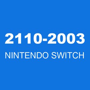 The error code 2110-2003 is a Nintendo Switch error code that indicates an issue with the system's software