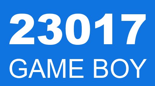 23017 GAME BOY