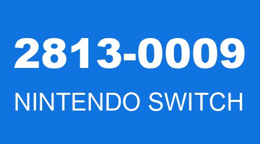 2813-0009 NINTENDO SWITCH