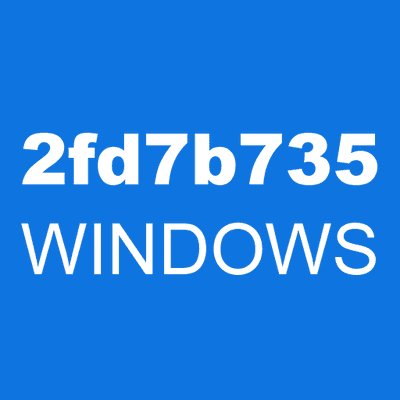 2fd7b735 WINDOWS