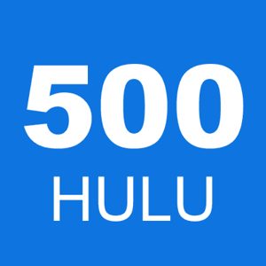 There are a few reasons why you might see the error code 500 on Hulu