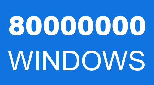 80000000 WINDOWS