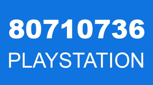 80710736 PLAYSTATION