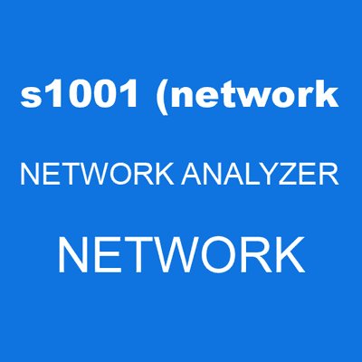 s1001 (network NETWORK ANALYZER network