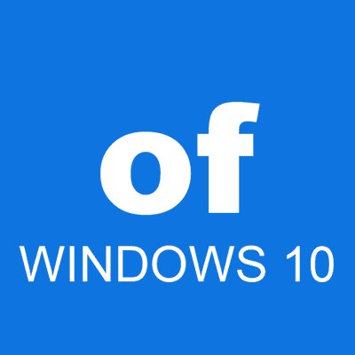 of WINDOWS 10