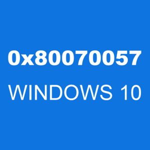 Error0x80070057 is a Windows error code that indicates a problem with the way the operating system is configured