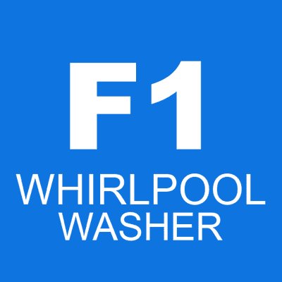 F1 WHIRLPOOL washer