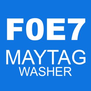 The F07 error code on a Maytag washing machine indicates that there is a problem with the washing machine's door lock