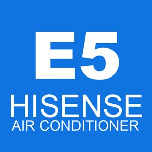 The hisense air conditioner e5 error code indicates that the unit is not able to properly communicate with the outdoor unit