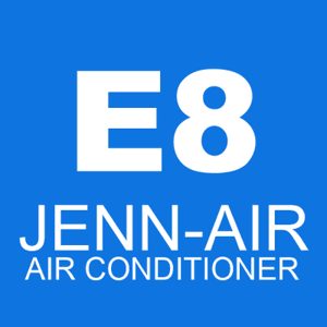 The E8 error code on an air conditioner indicates that the unit is not cooling properly