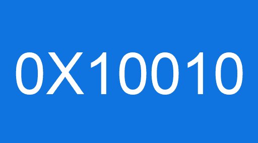 0X10010