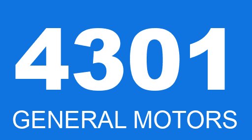4301 GENERAL MOTORS