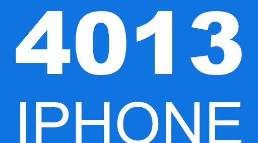 4013 IPHONE