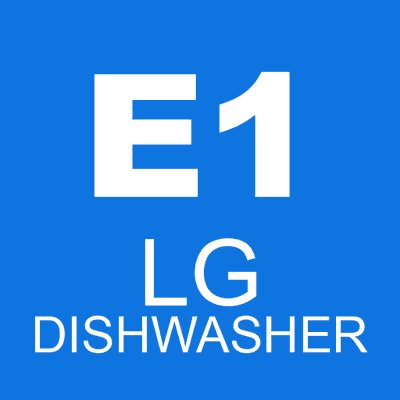 E1 LG dishwasher