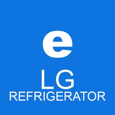 e LG refrigerator