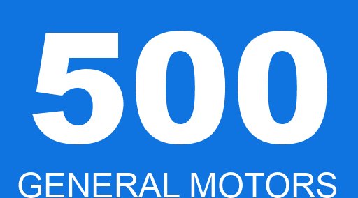 500 GENERAL MOTORS