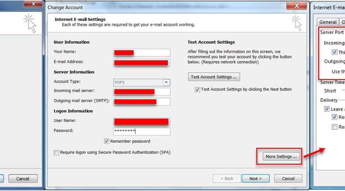 Manually configure server settings