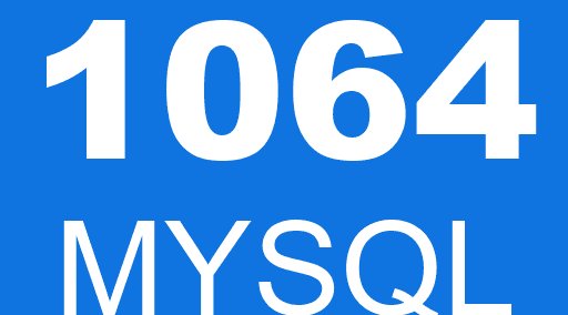 1064 MYSQL