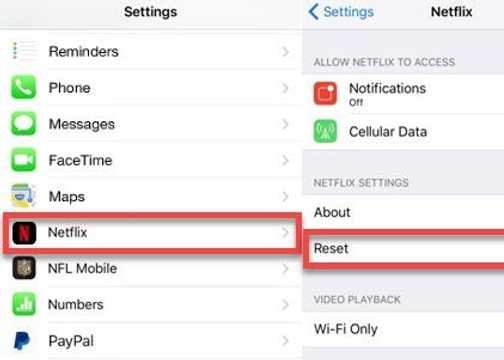Reset Netflix on iPhone, iPad, or iPod touch